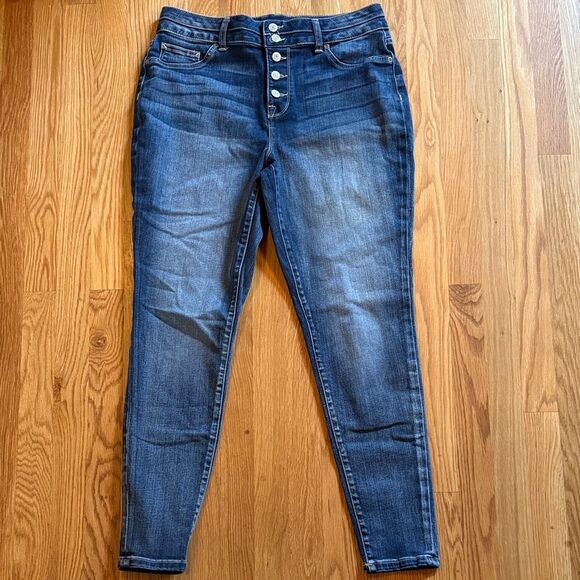 Maurice’s High-rise button fly jeggings sz Large Reg - Picture 1 of 4